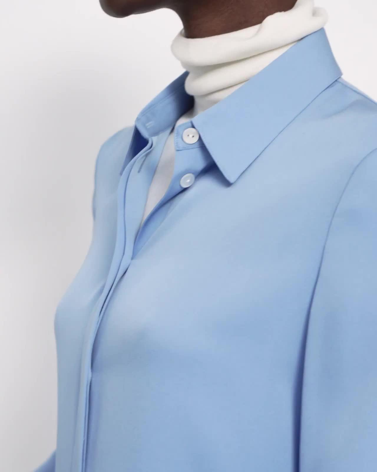 Fitted Shirt in Stretch Silk