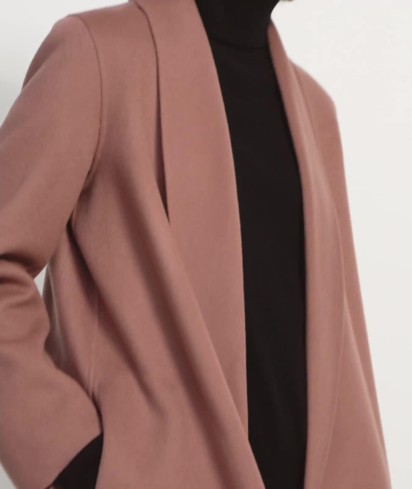 Shawl Collar Clairene Jacket in Double-Face Wool-Cashmere