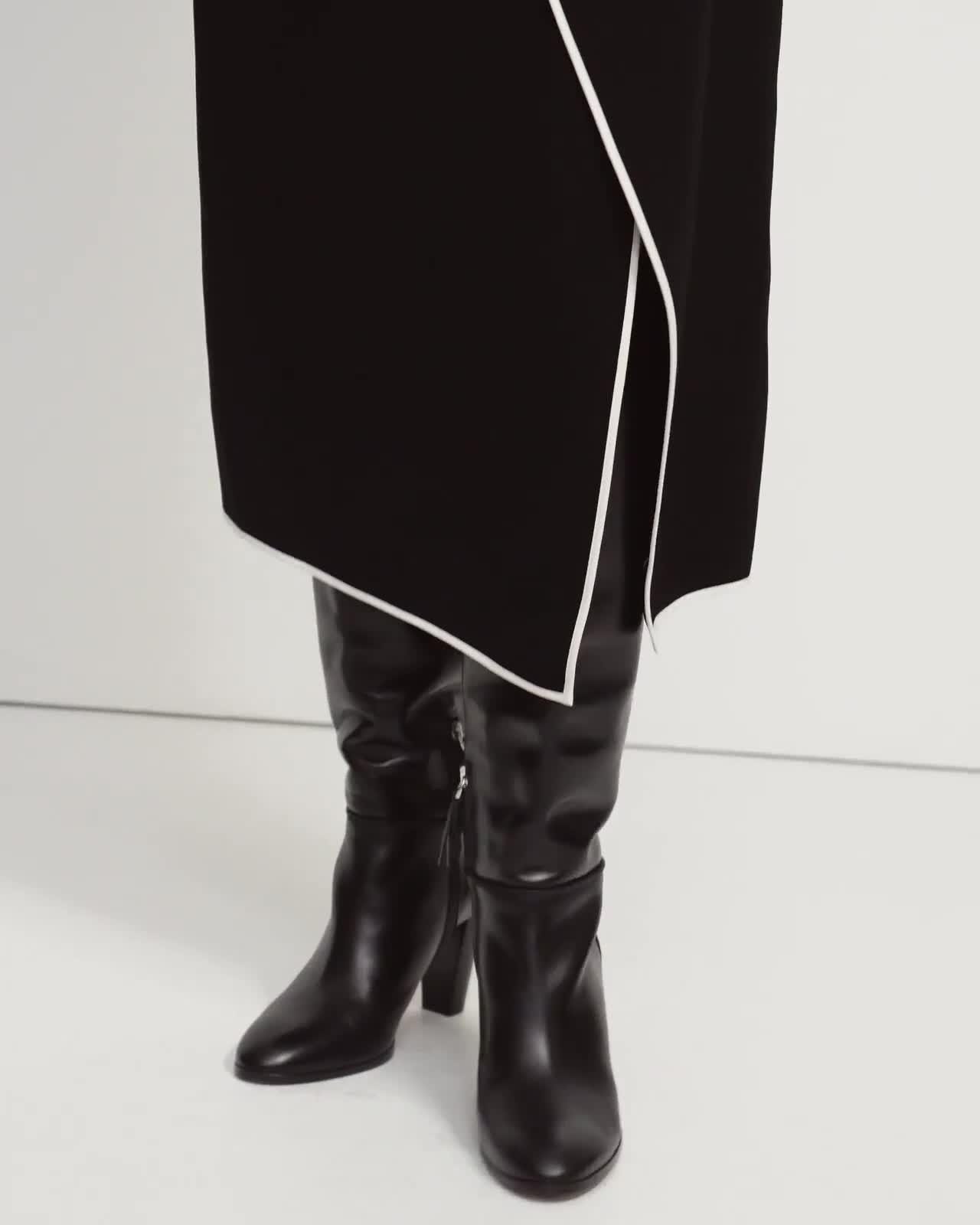 Draped Dress in Crepe