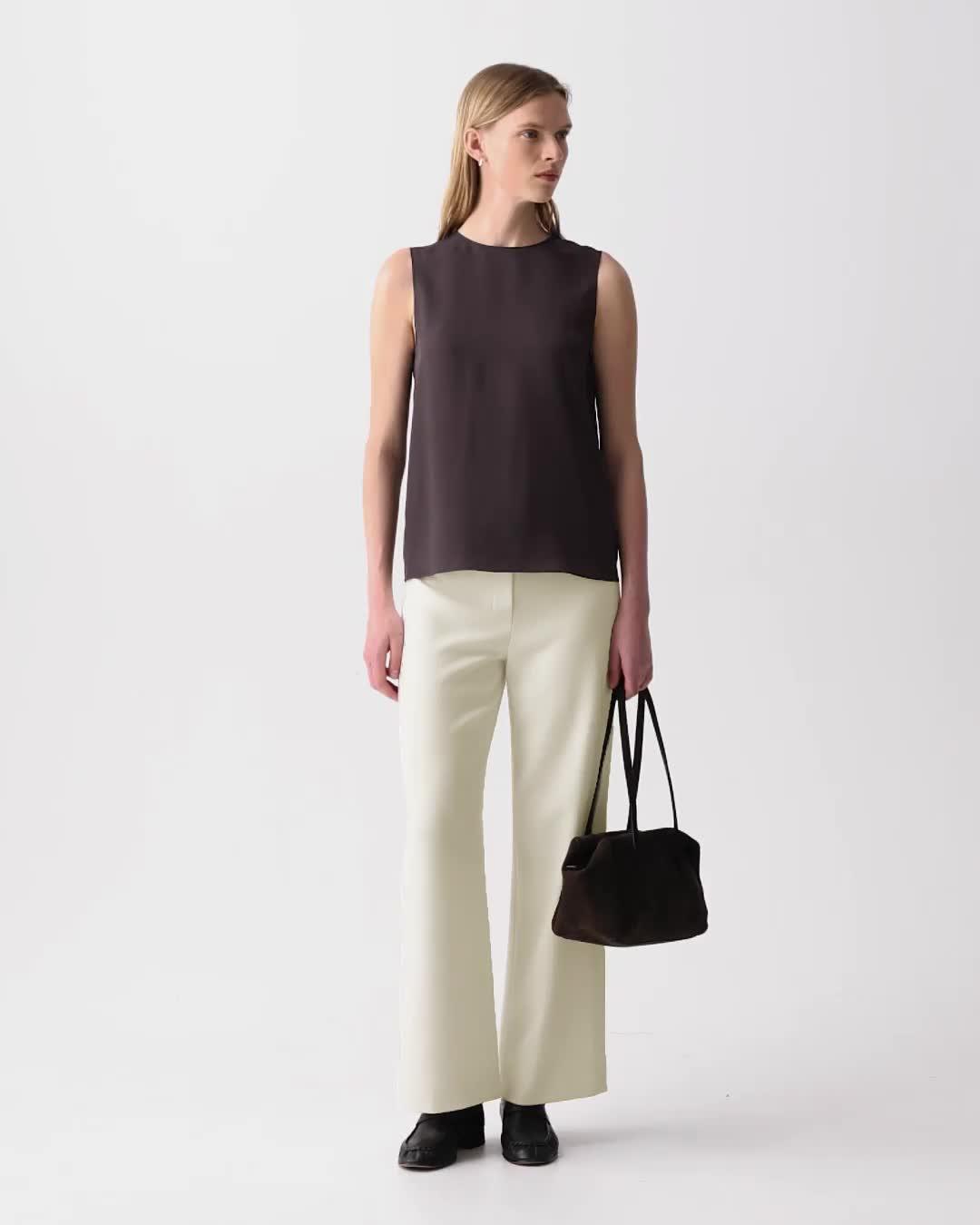 パンツ Theory Wide Pull On Admir Trousers Admiral Crepe Wide Leg Pull-On Pant | Theory