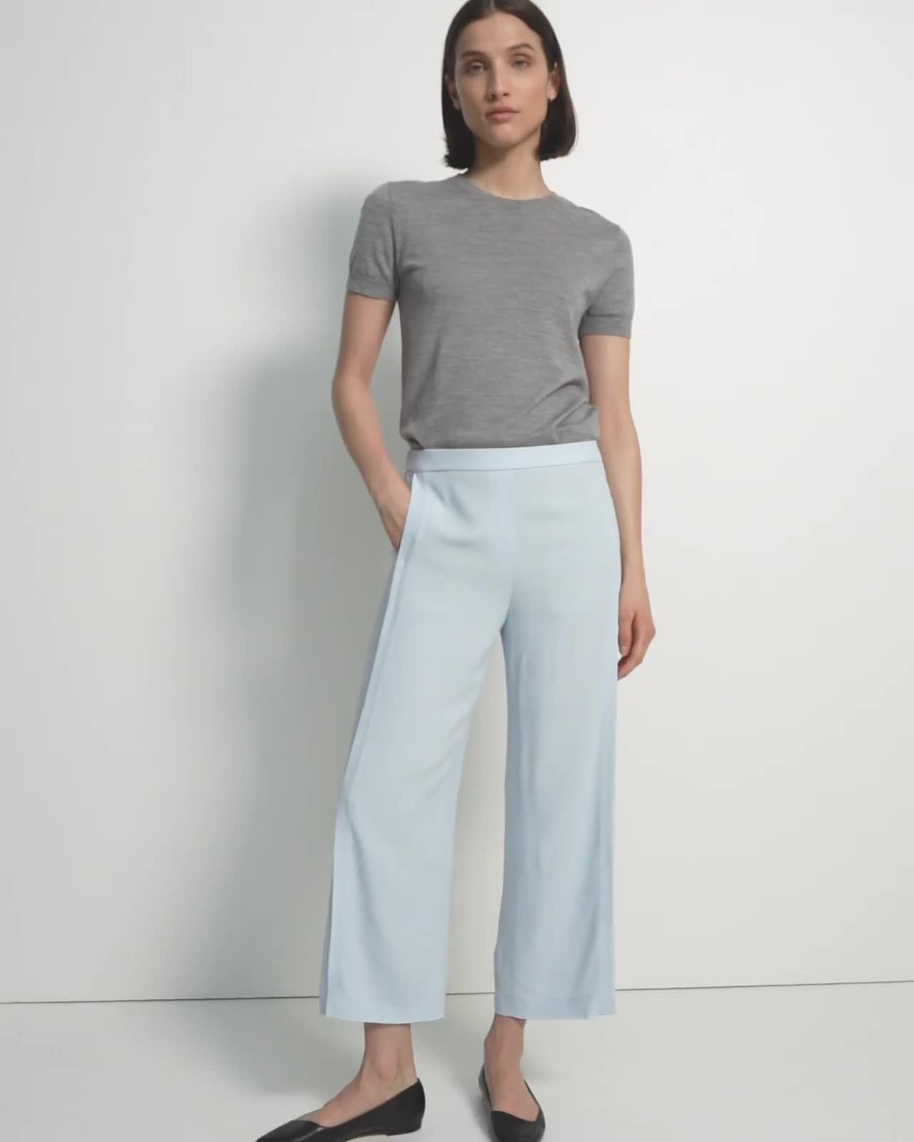 Seamed Pant in Crepe