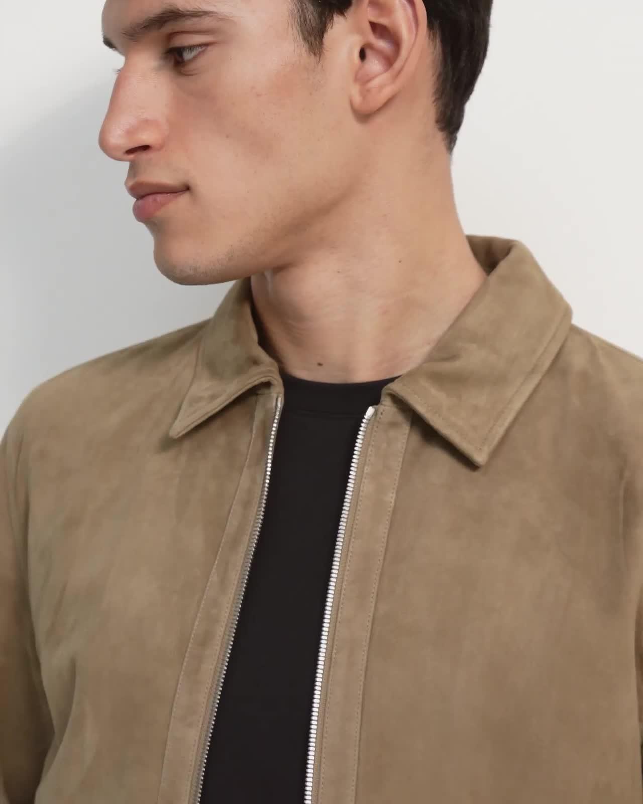 theory noland suede jacket