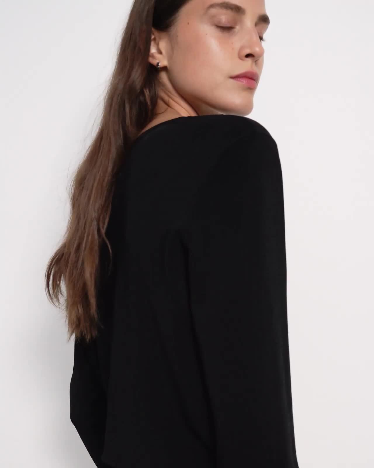 Shrunken Cardigan in Silk