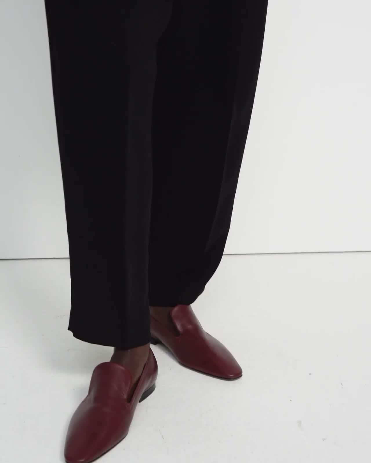 Karottenhose aus Krepp