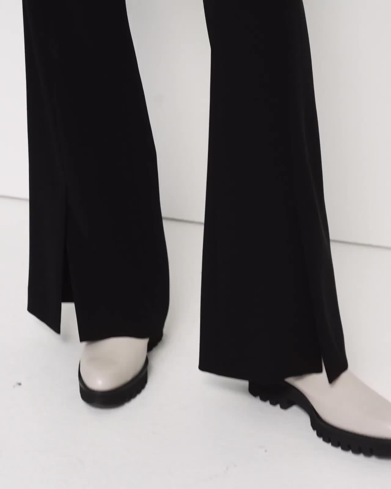 Slit Demitria Pant in Crepe