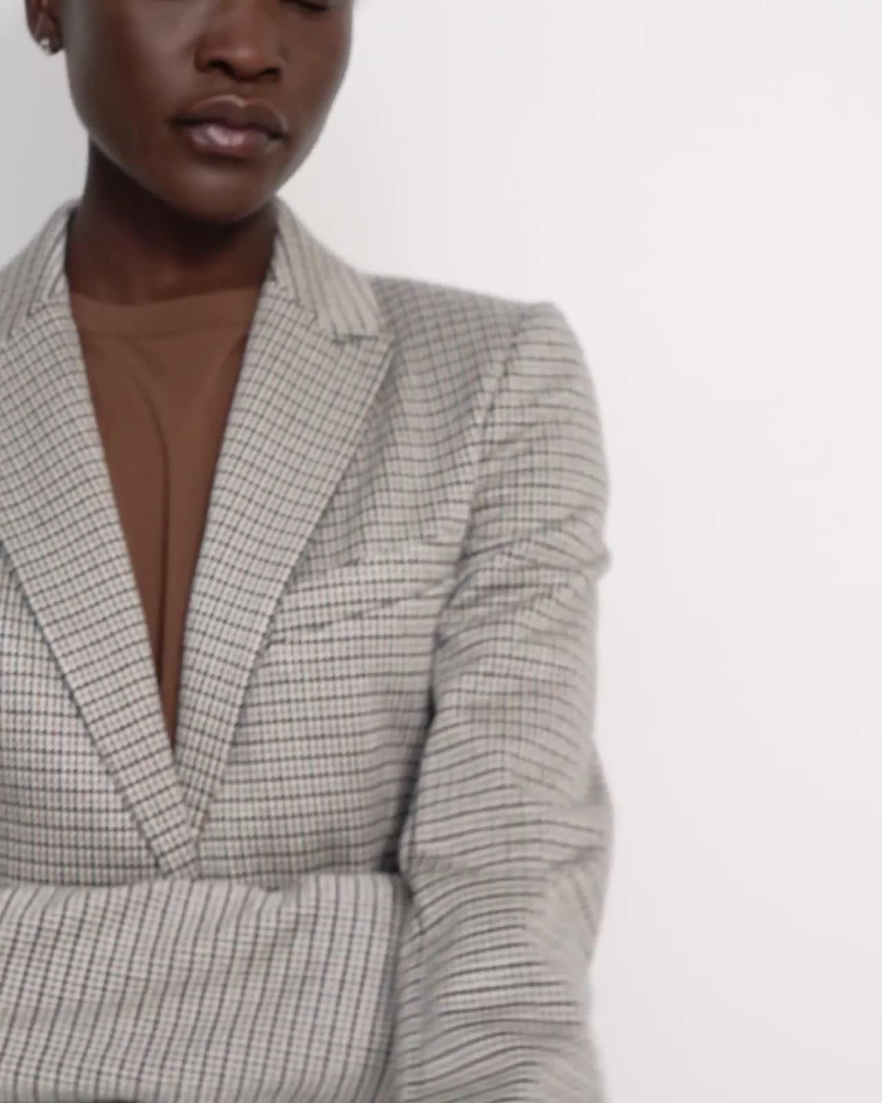 Staple Blazer in Houndstooth Eco Knit