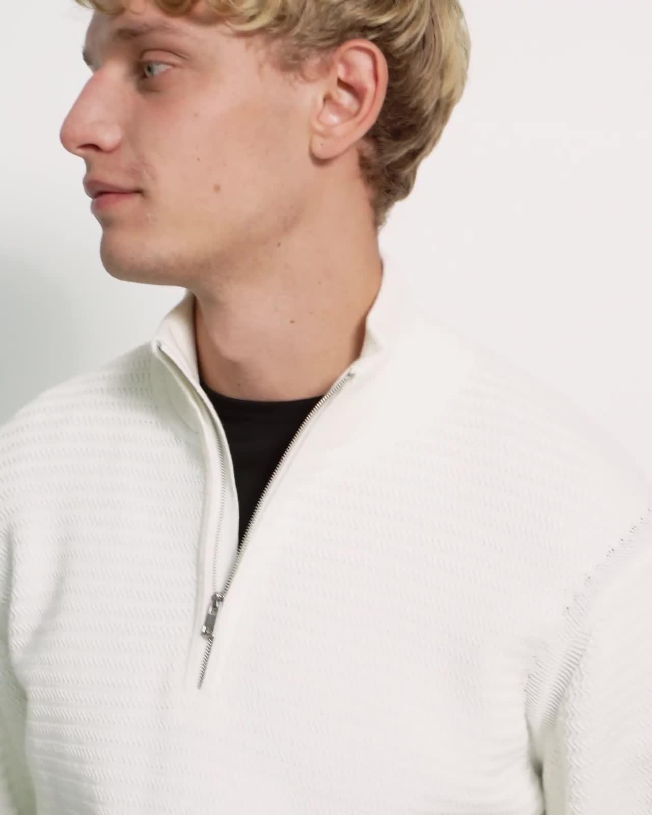 Riland Half-Zip Pullover in Cotton