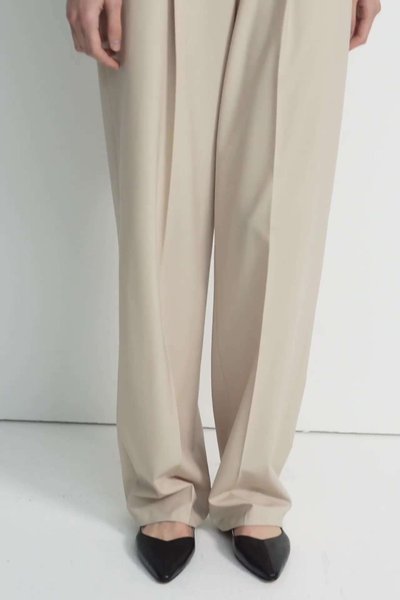 RePLAY DeadStock PLEATS WOOL WIDE SLACKS