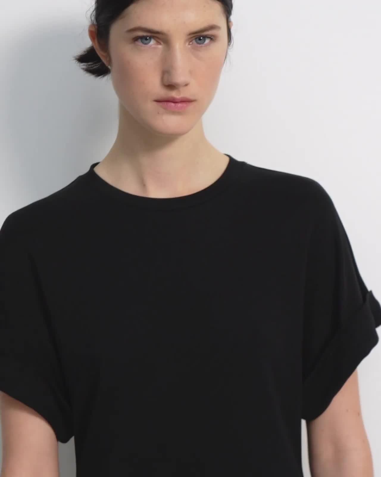 Dolman Sleeve Dress in Lyocell Jersey
