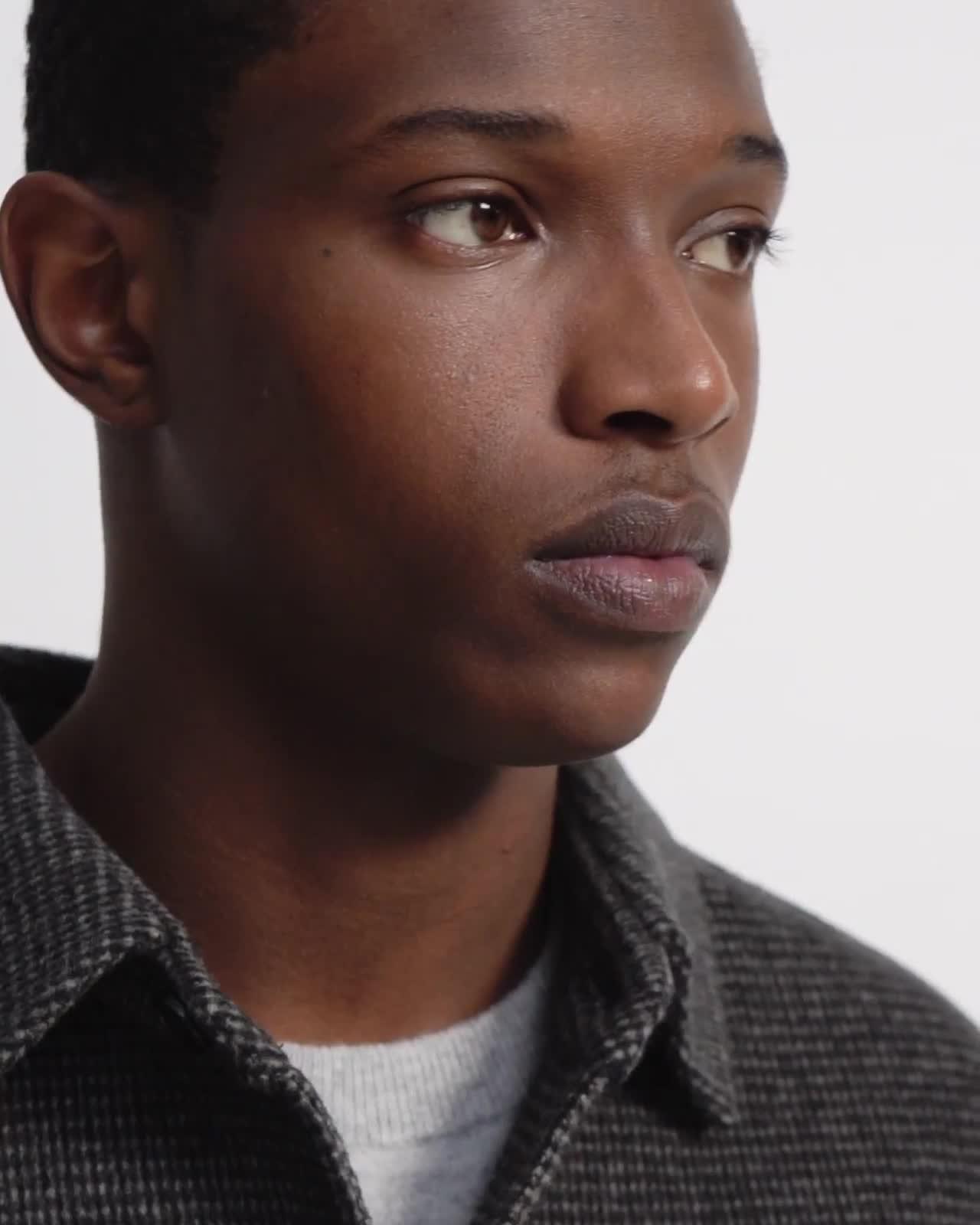justin shirt jacket in double face wool cashmere