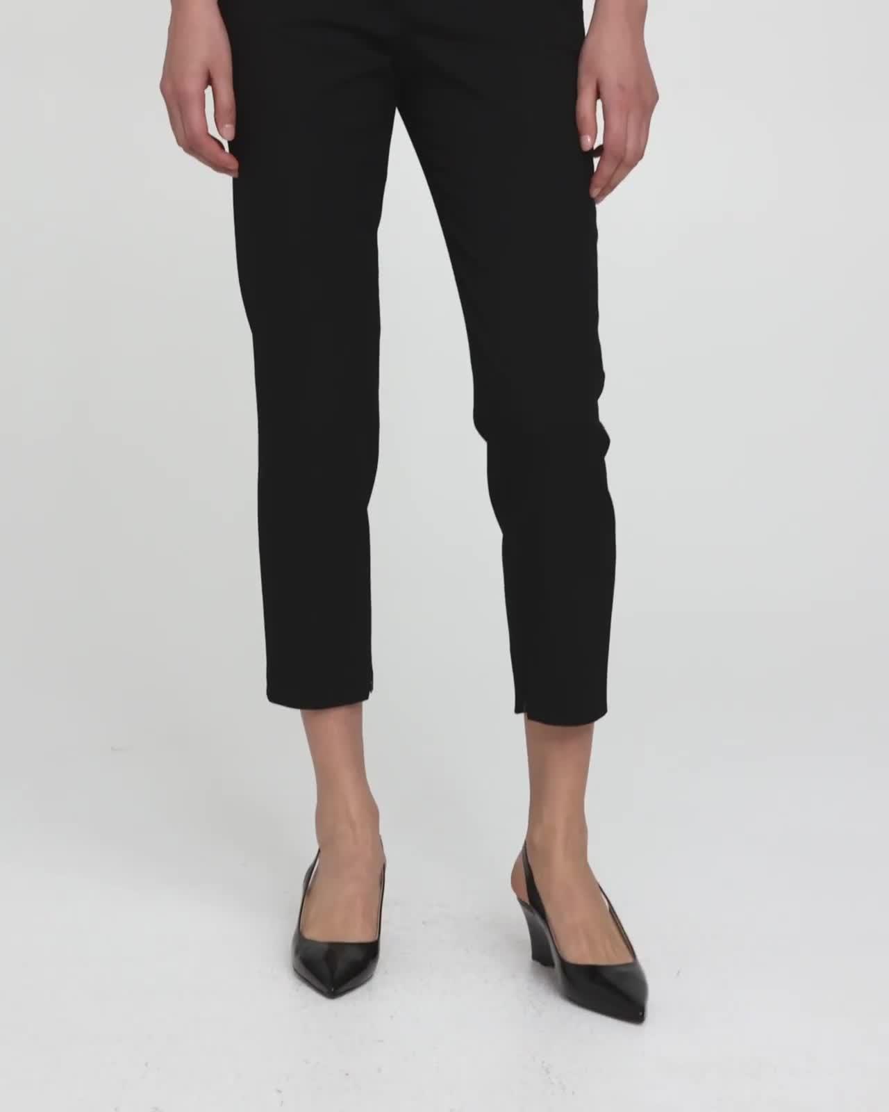 Fitted Pant in Textured Gabardine
