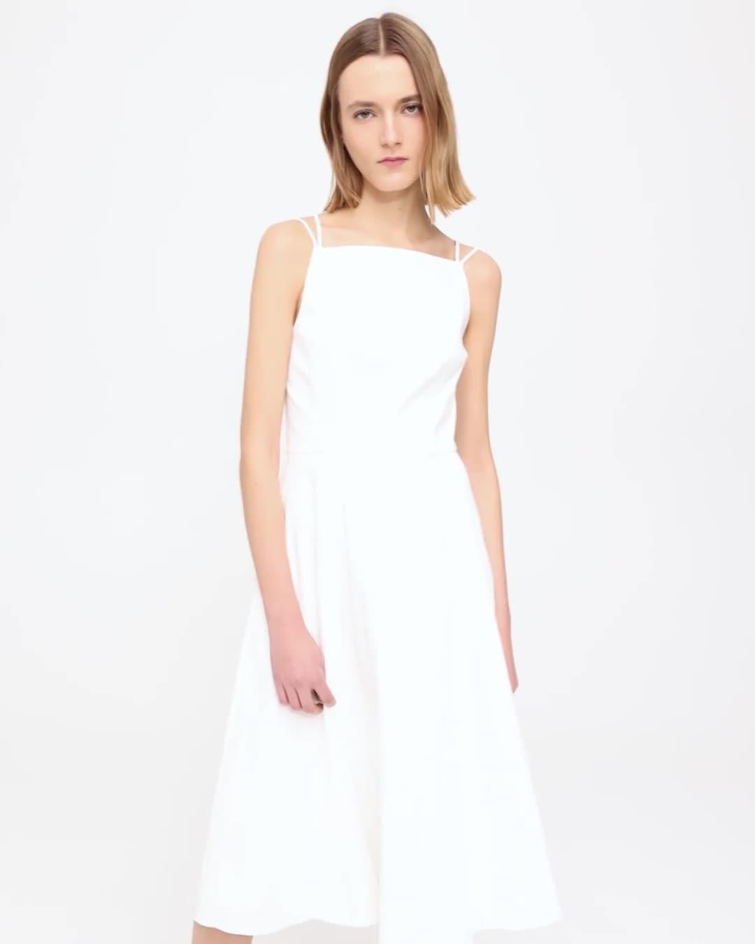 Square Neck Dress in Good Linen