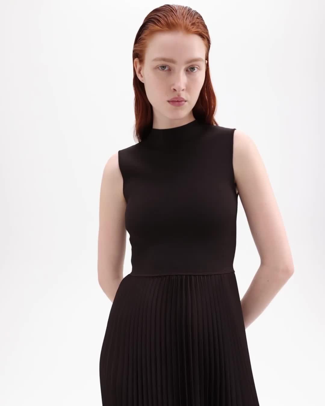 Theory pleated day outlet dress