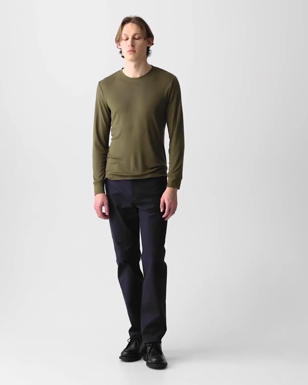 Essential Long-Sleeve Tee in Anemone Modal Jersey