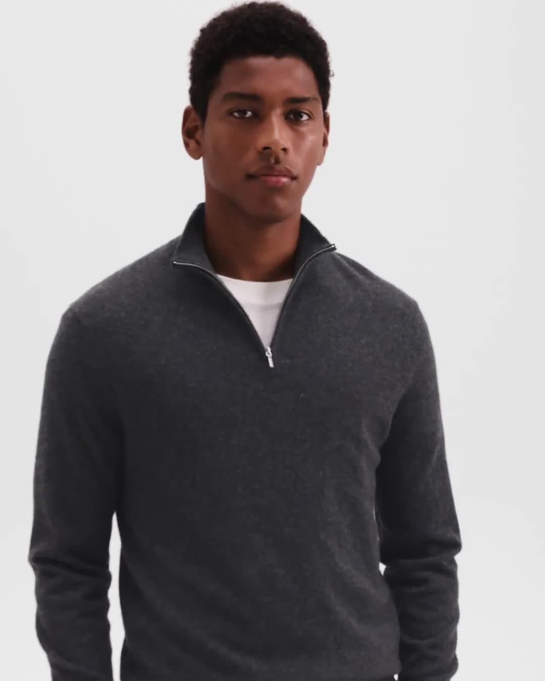 Hilles Quarter-Zip Sweater in Cashmere