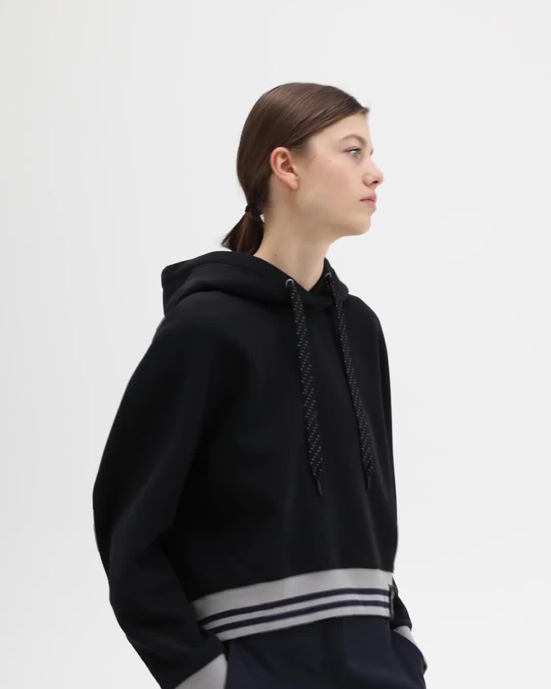 Cropped Scuba Hoodie