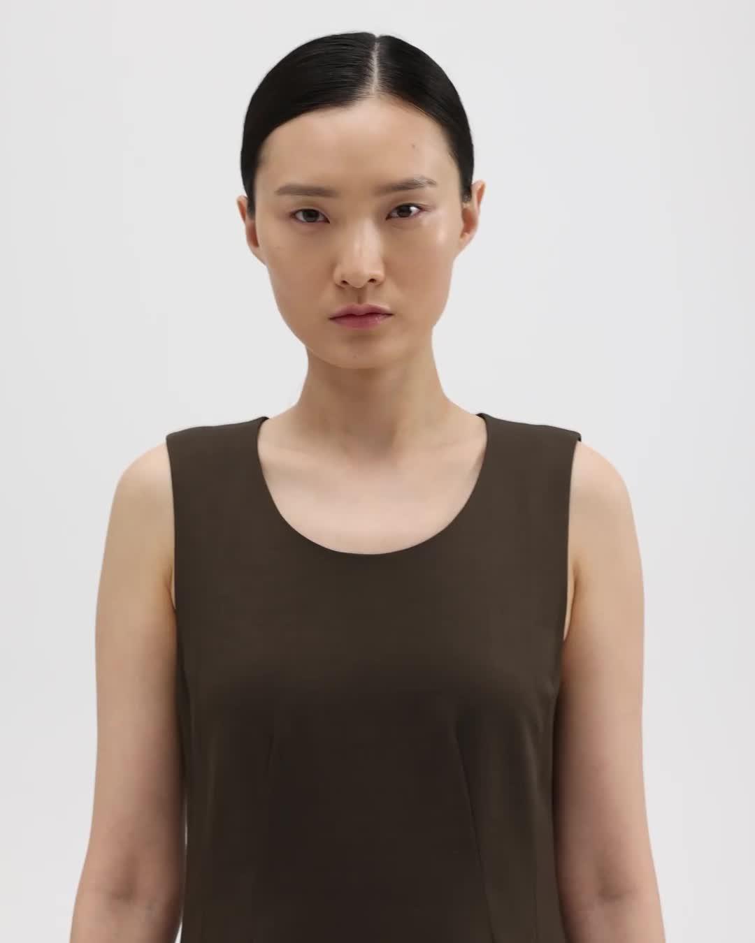 Wool-Viscose Tank Dress