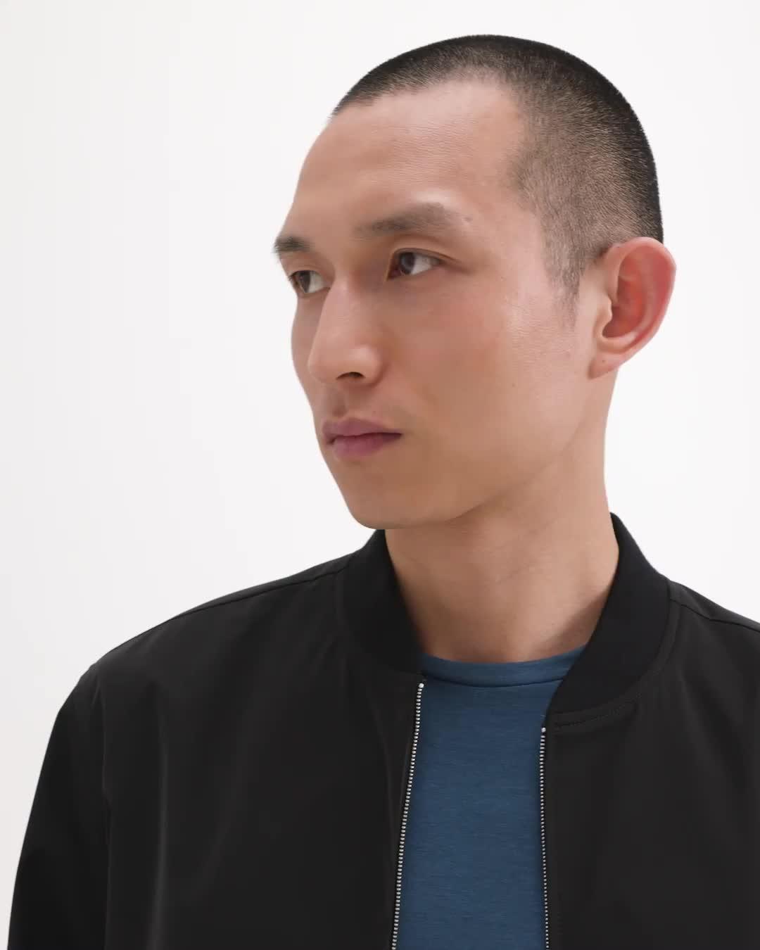 Foundation Twill Tailored Bomber Jacket | Theory