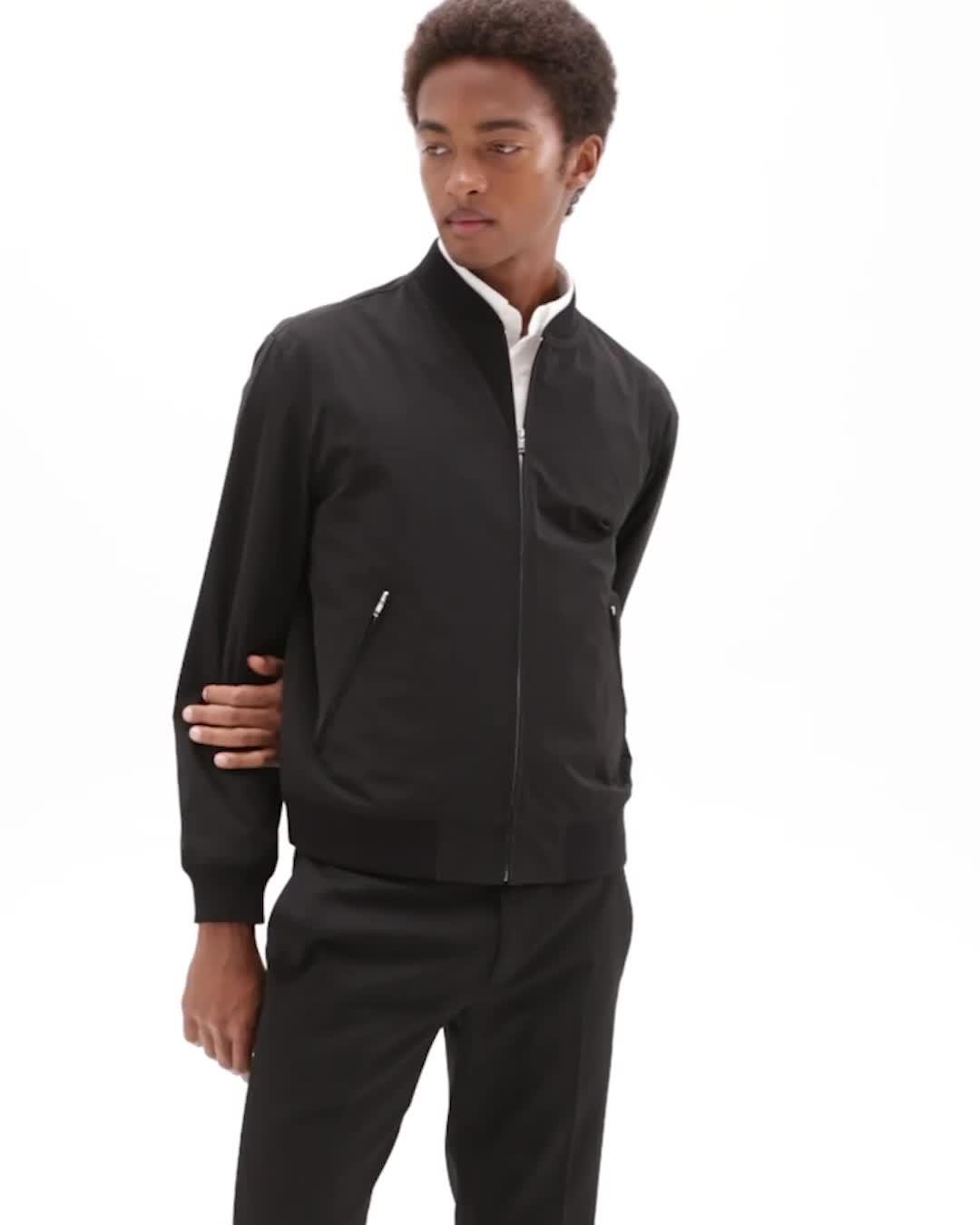 Tailored Bomber Jacket in Foundation Twill