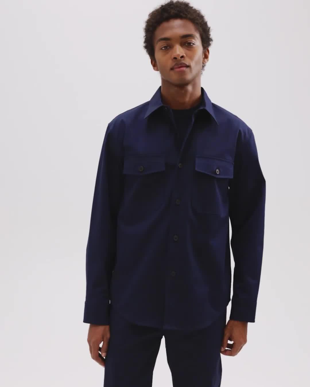 Garvin Shirt Jacket in Organic Cotton