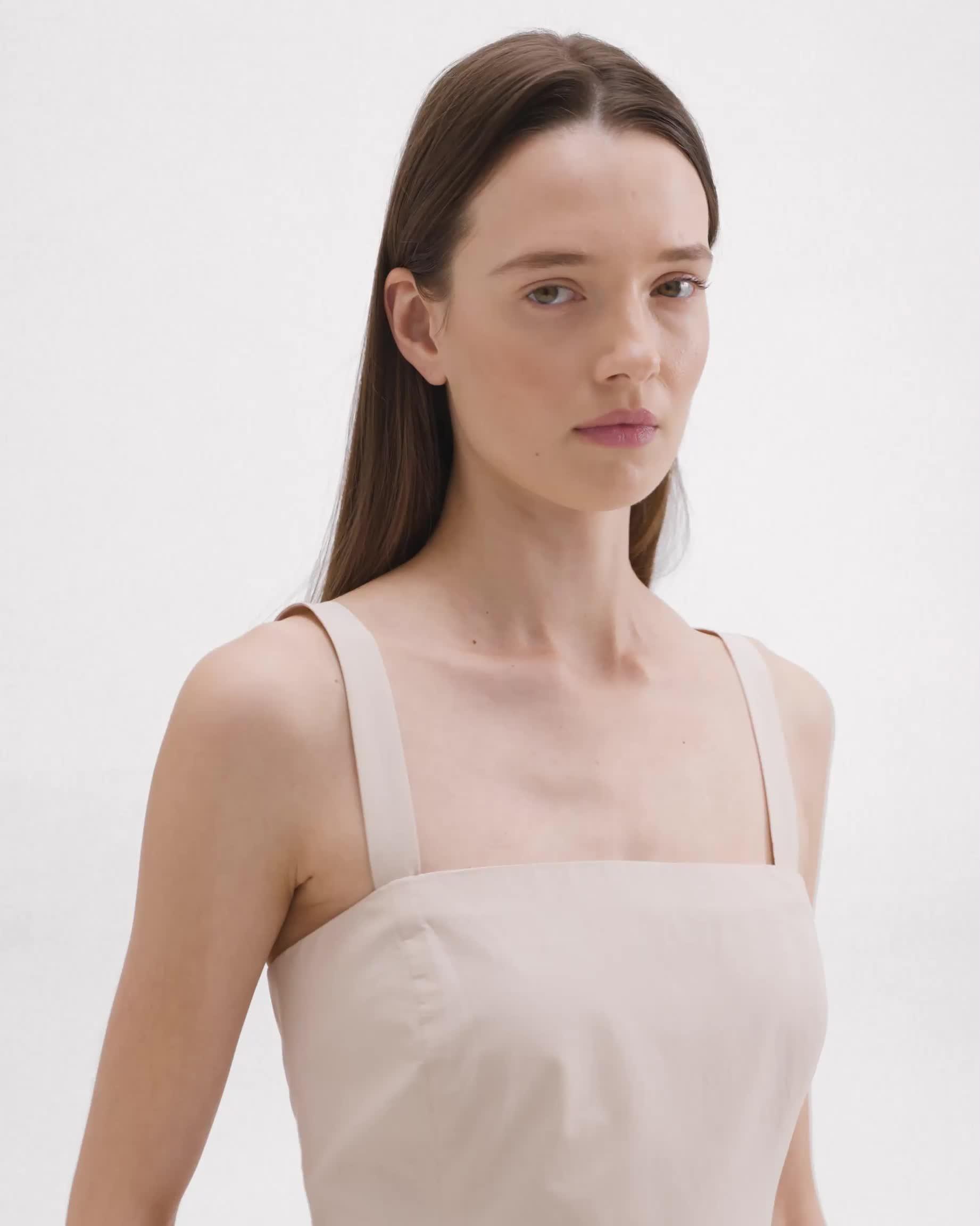 Tiered sleeveless dress clearance