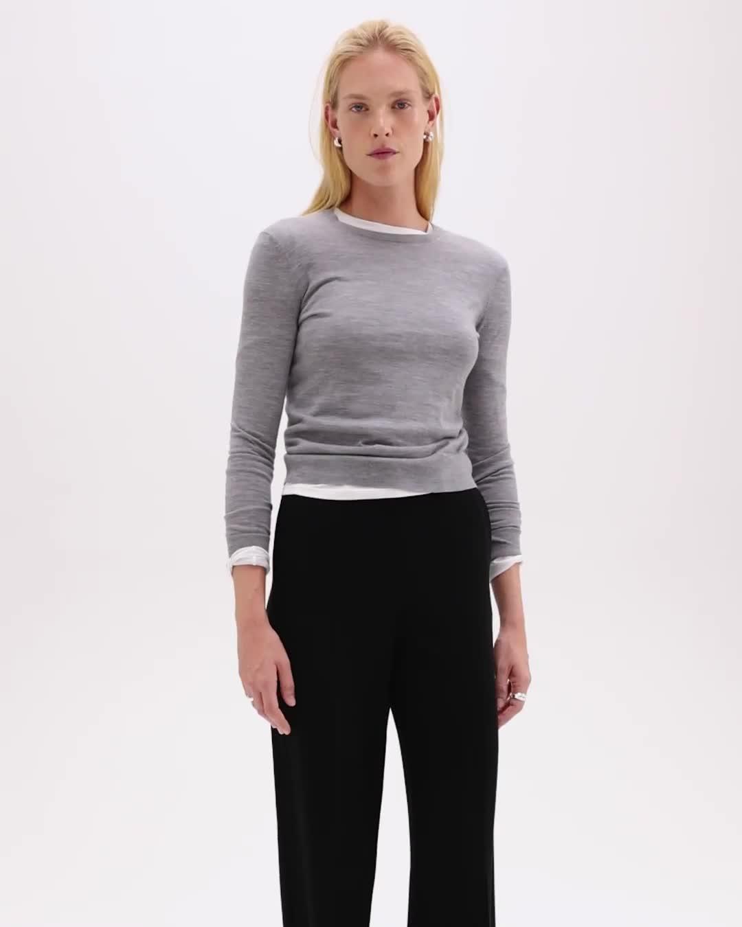 Relaxed Straight Pant in Admiral Crepe