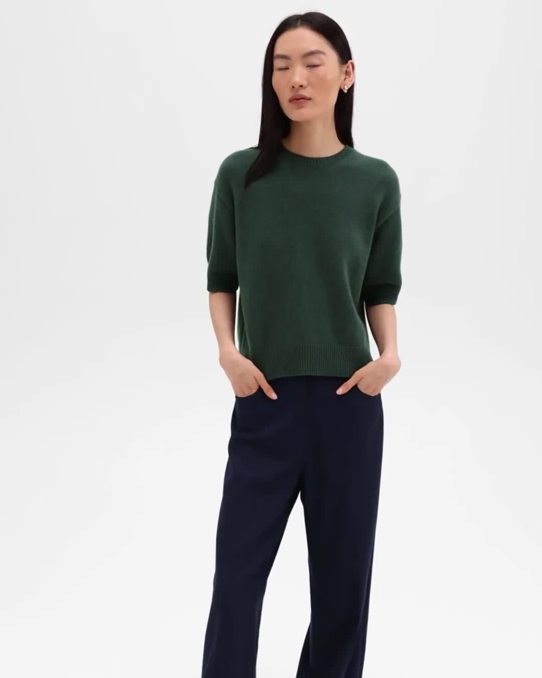 Straight-Leg 5-Pocket Pant in Stretch Flannel