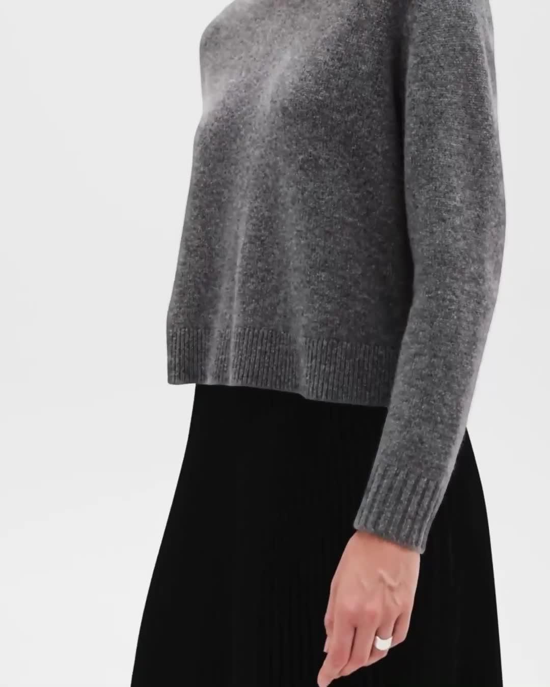 Cropped Sweater in Cashmere