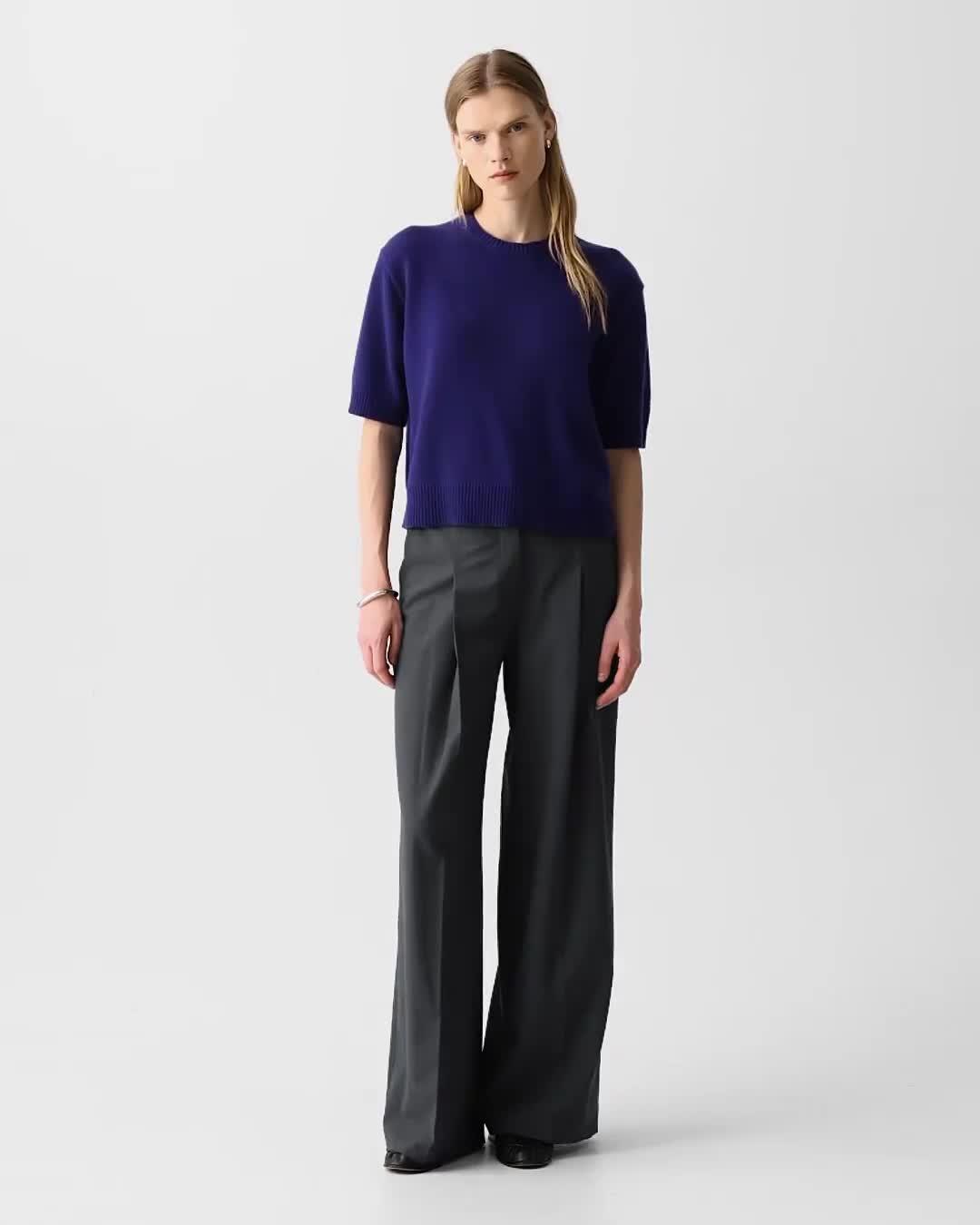 Cropped Tee in Cashmere