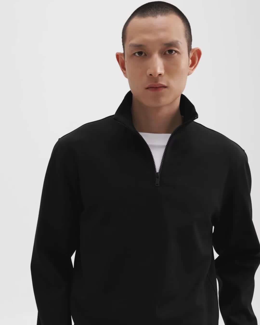 Quarter-Zip Sweatshirt in Scuba