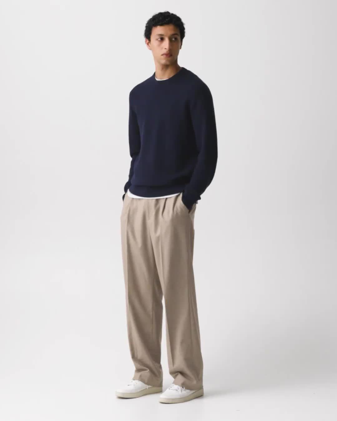 Maden Crewneck Sweater in Merino Wool