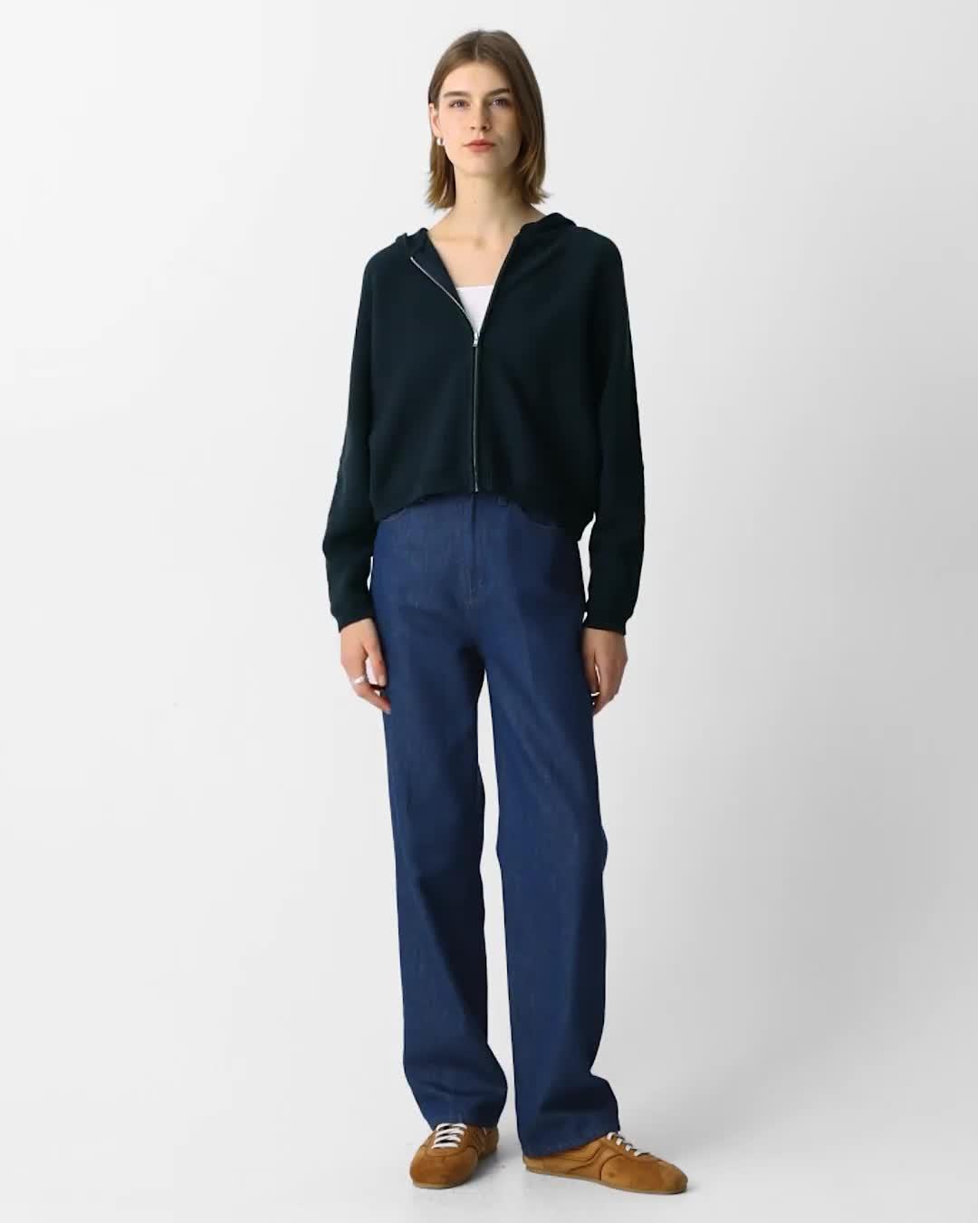セオリー Theory zip up hoodie n sheer cotton Scuba Zip-Up Hoodie | Theory