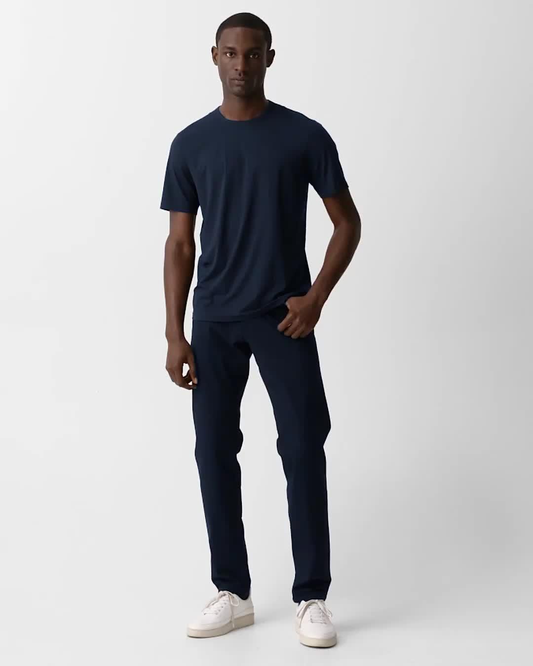 Crewneck Tee in Perform Jersey