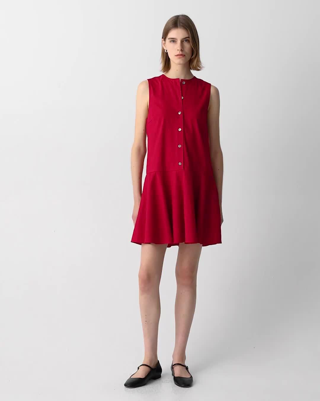 Sleeveless Mini Dress in Good Linen