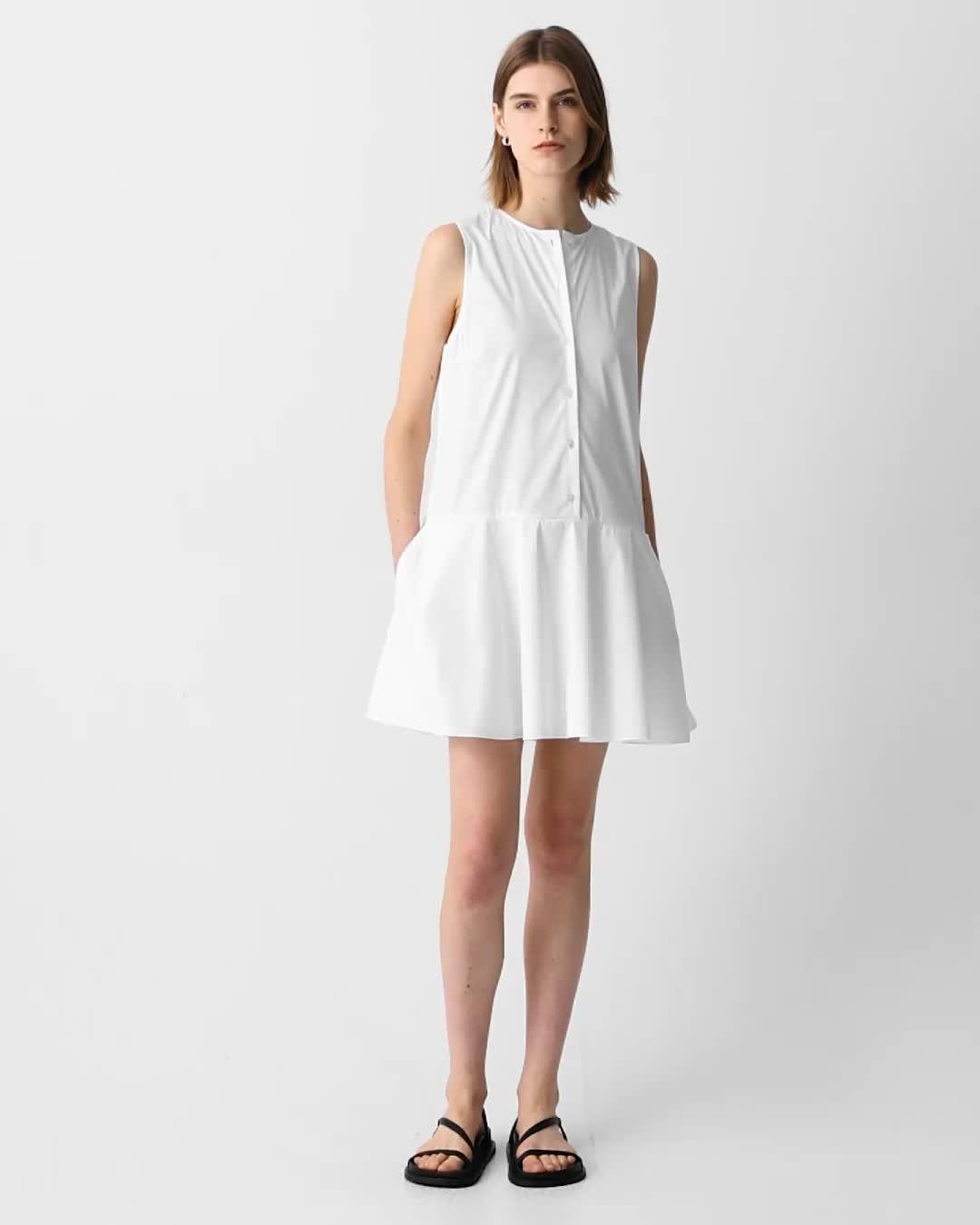 Sleeveless Mini Dress in Good Cotton
