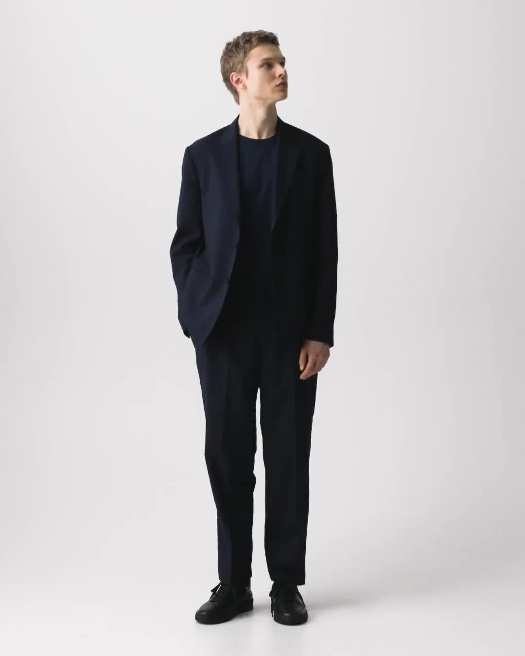 Curtis Drawstring Trousers in Motion Wool
