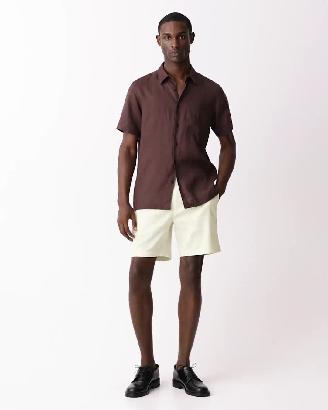 Irving Short-Sleeve Shirt in Relaxed Linen