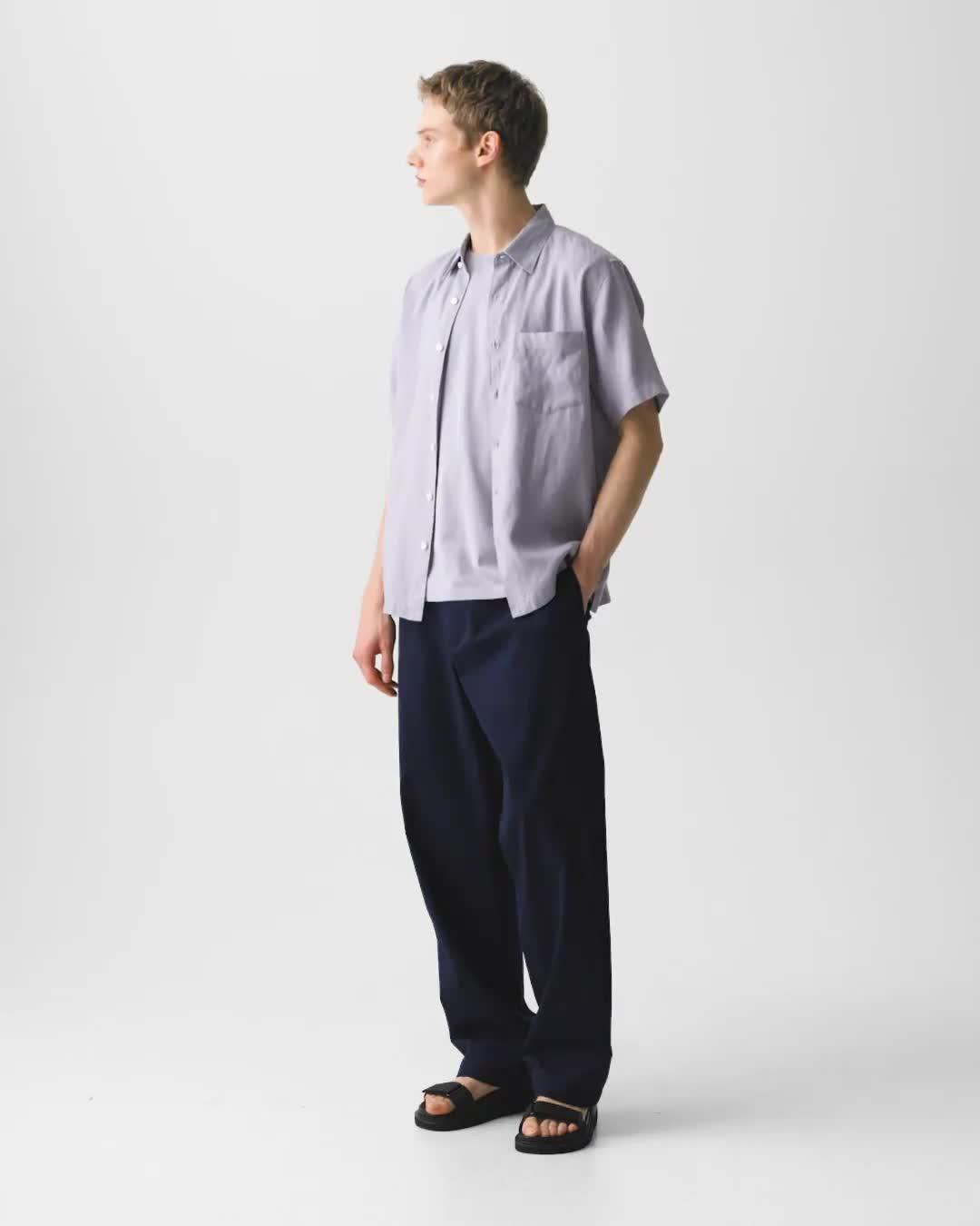 Irving Short-Sleeve Shirt in Relaxed Linen