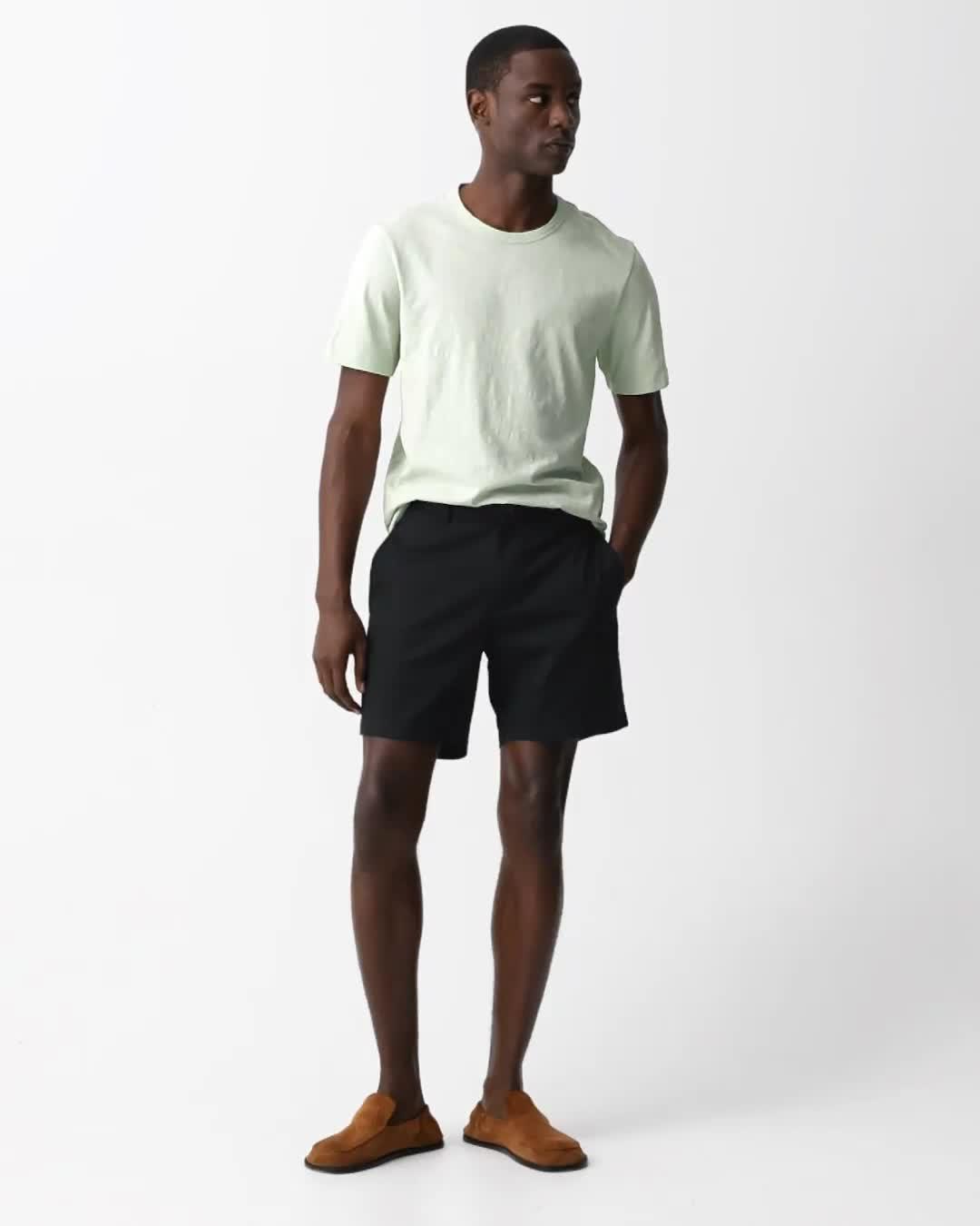 Zaine Short in Stretch Cotton