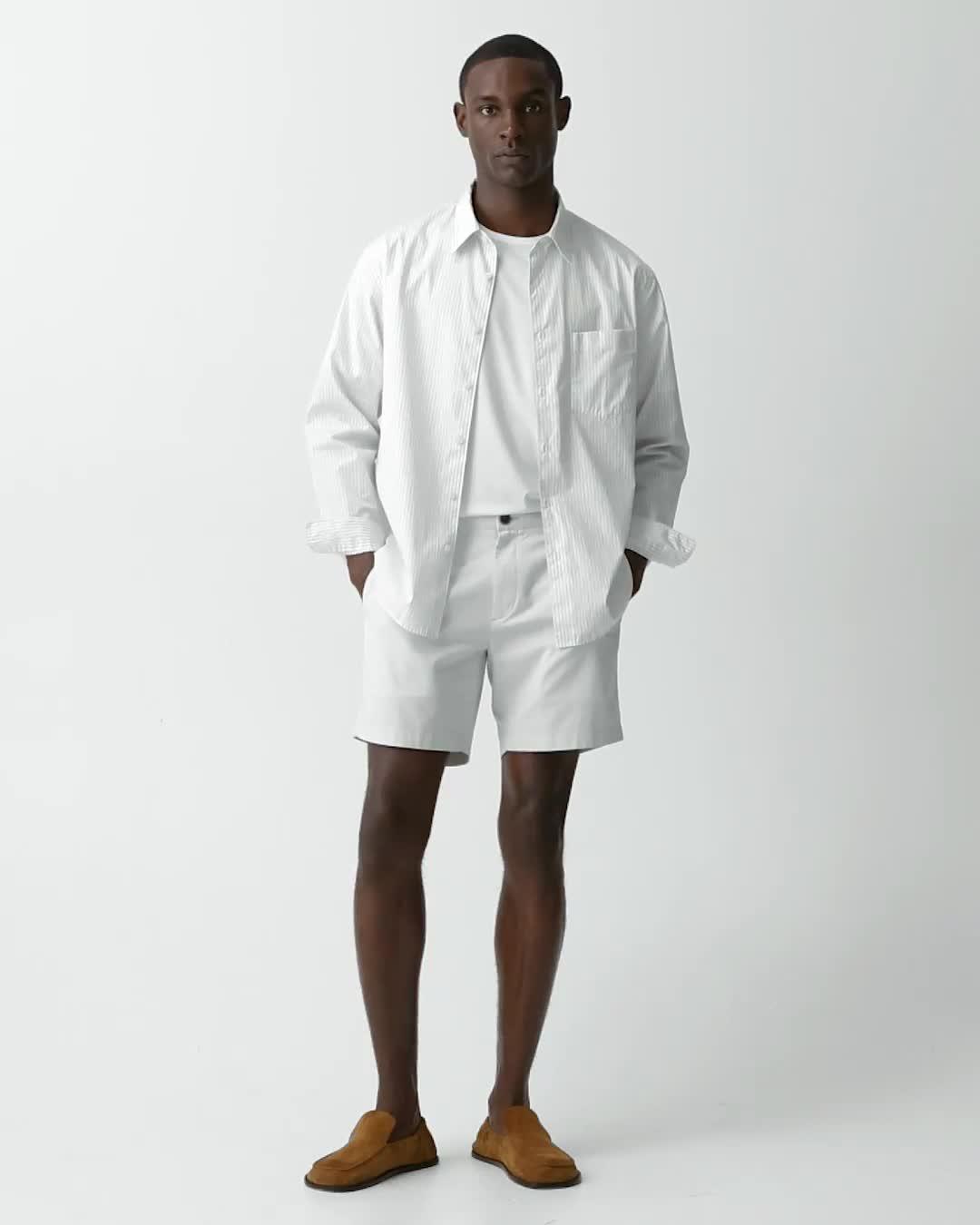Zaine Short in Stretch Cotton