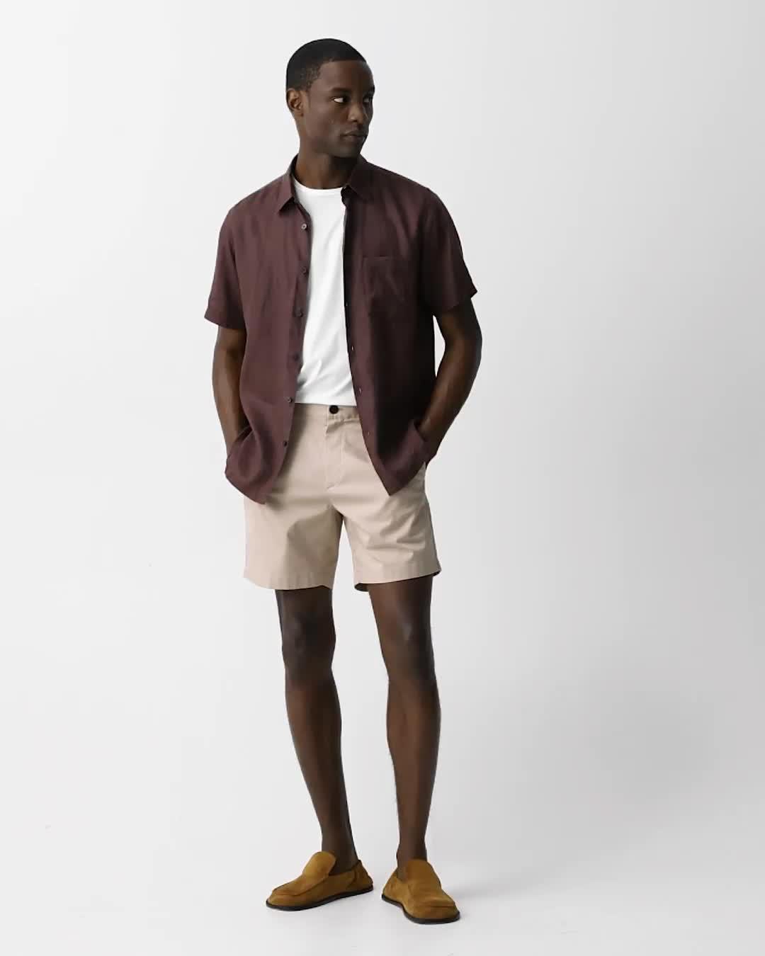 Zaine Short in Stretch Cotton