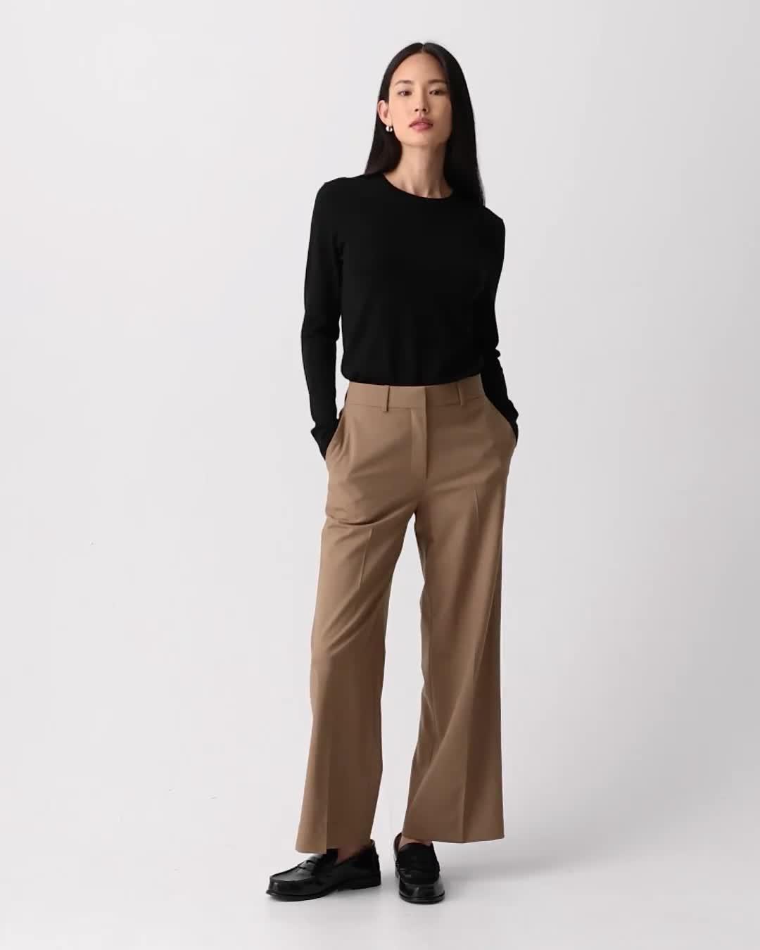 パンツ marka STRAIGHT FIT TROUSERS 2/48 wool Good Wool Classic Straight Pant | Theory