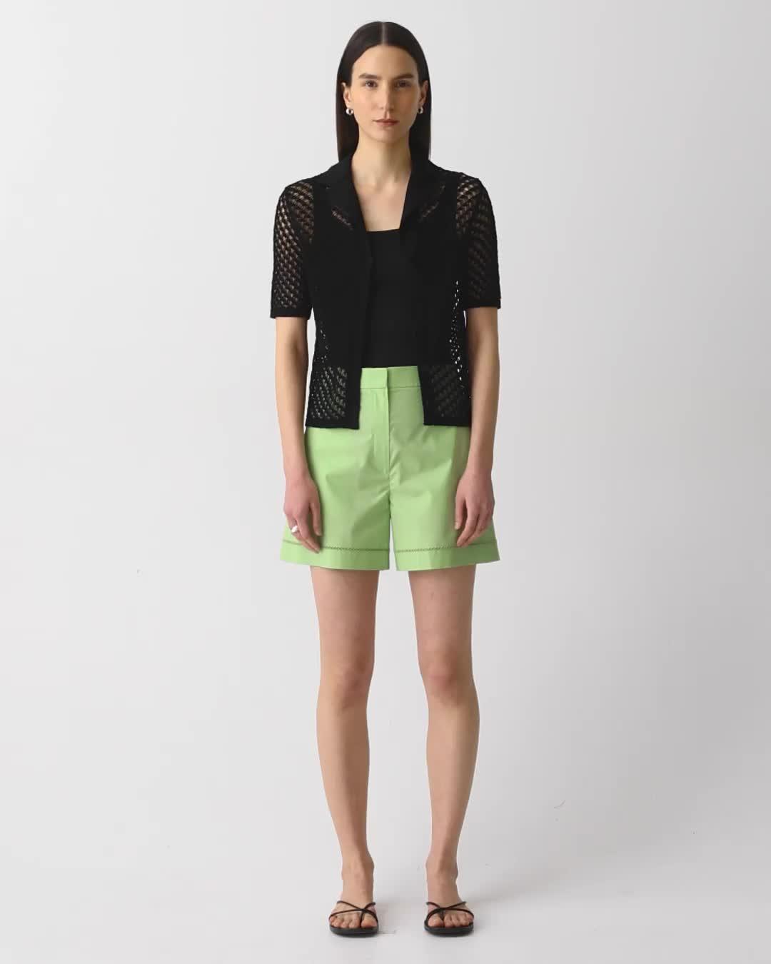 Eyelet Short in City Poplin