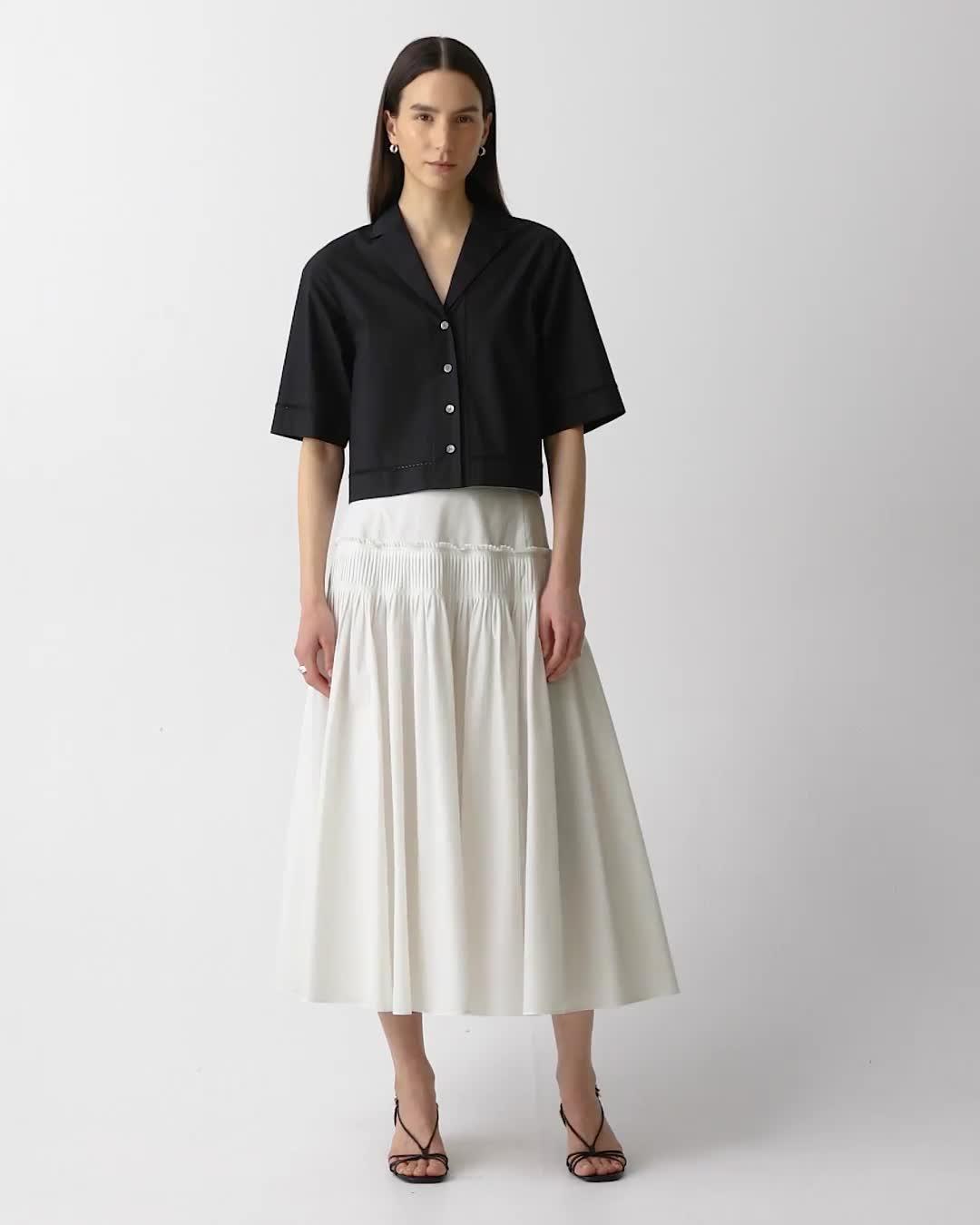 Boxy Camp Shirt in City Poplin