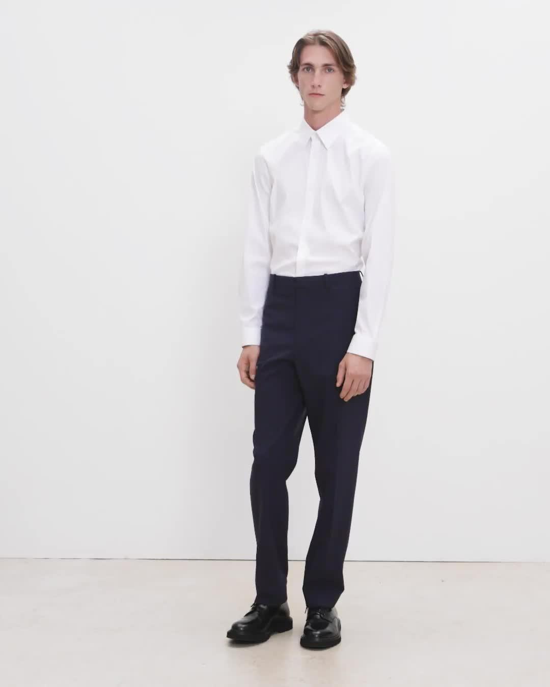 Chemise Ajust&eacute;e en Coton Sup&eacute;rieur