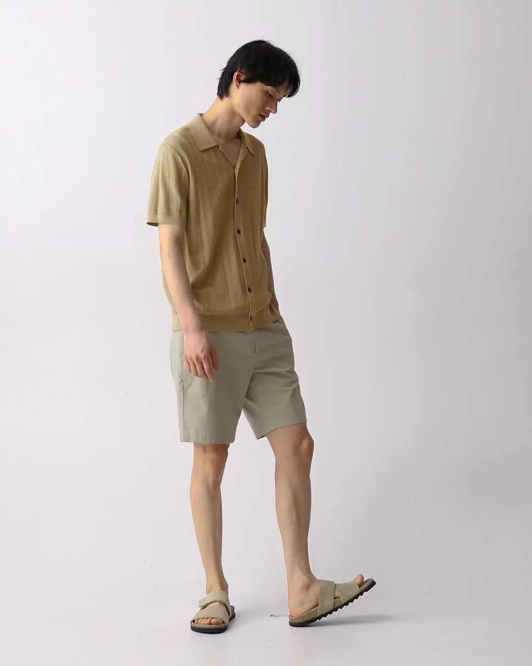 Camp Collar Shirt in Cotton Light Twist