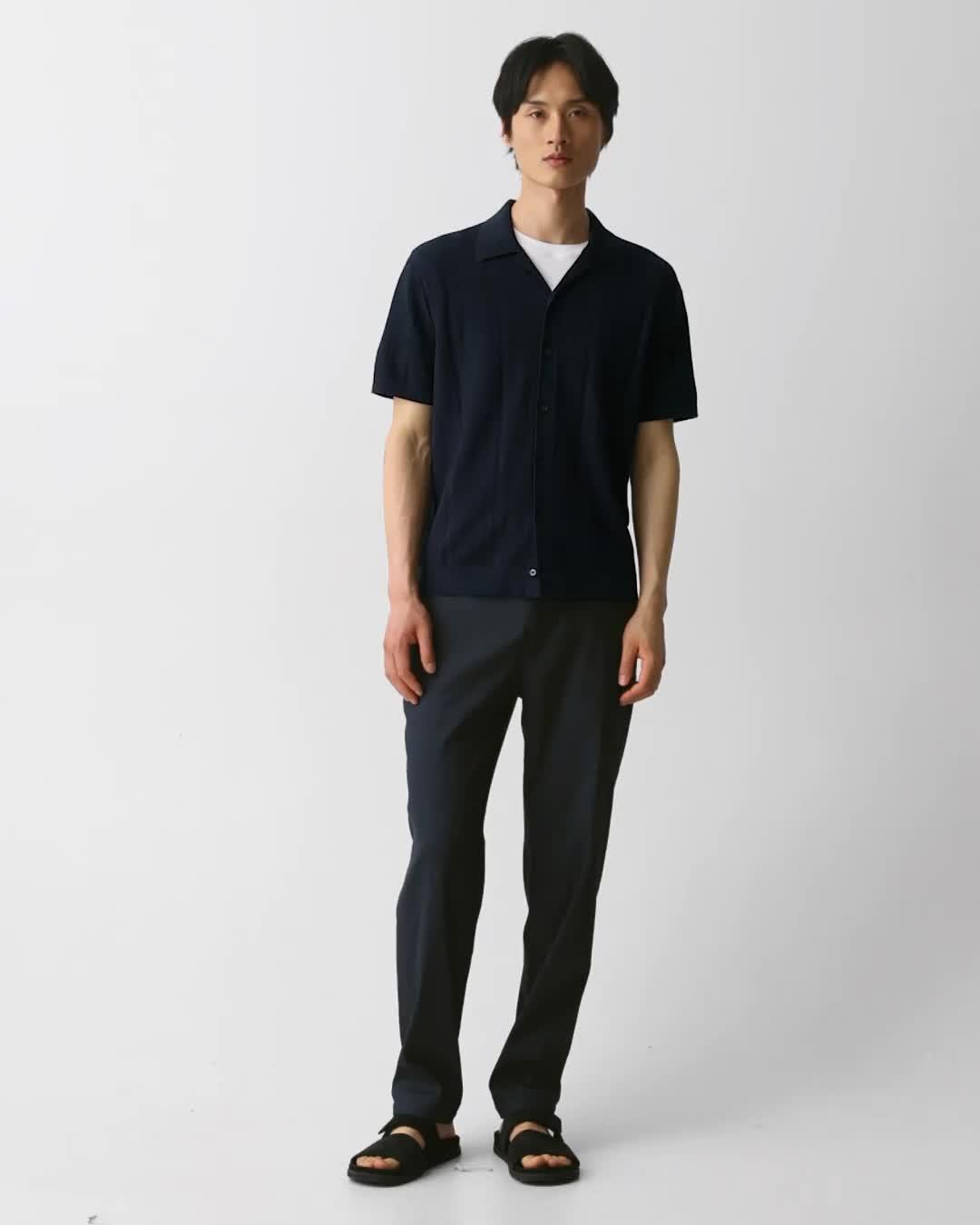 Camp Collar Shirt in Cotton Light Twist