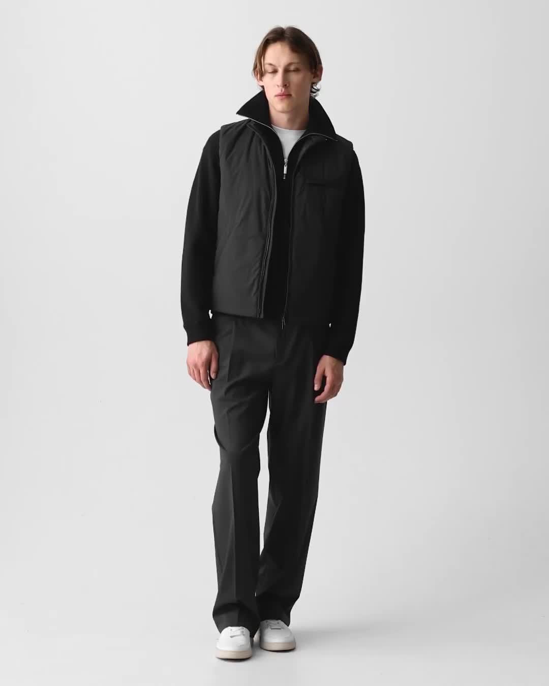 Zip-Up Vest in Motion Nylon