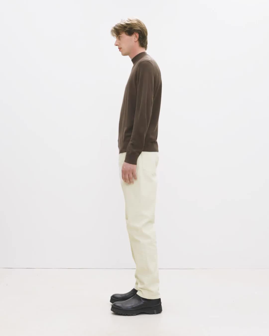 Mock Neck Sweater in Regal Wool