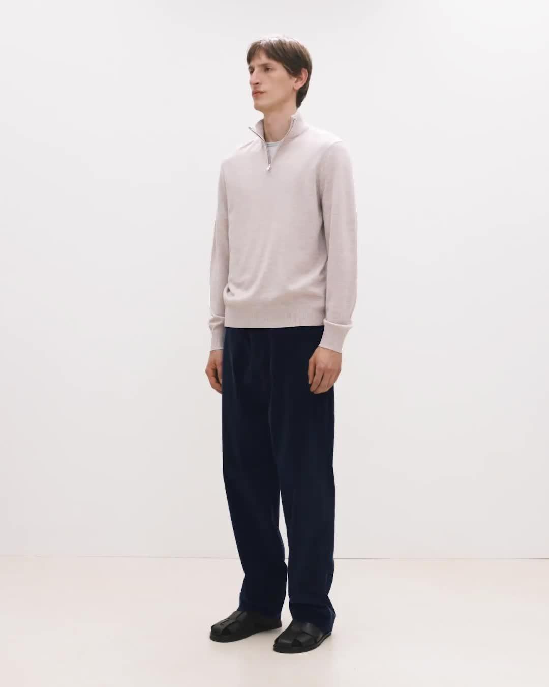 Hilles Quarter-Zip Sweater in Cashmere